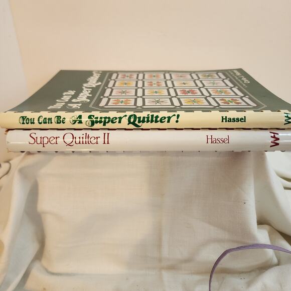 Lot of 2 Carla J Hassel Quilting Books Super Quilter I & II Vtg 1980s Patterns - Picture 2 of 16